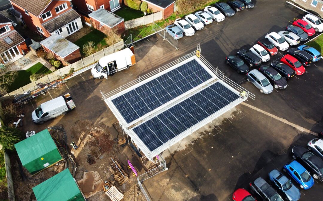 Solar Car Port at Archbishop Temple High School