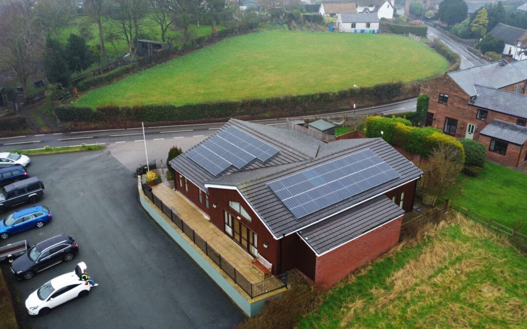 Jessie Hughes Village Hall 14.25 kWp Solar PV Installation in Tarporley