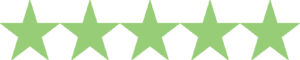 5 Star Review Light Green